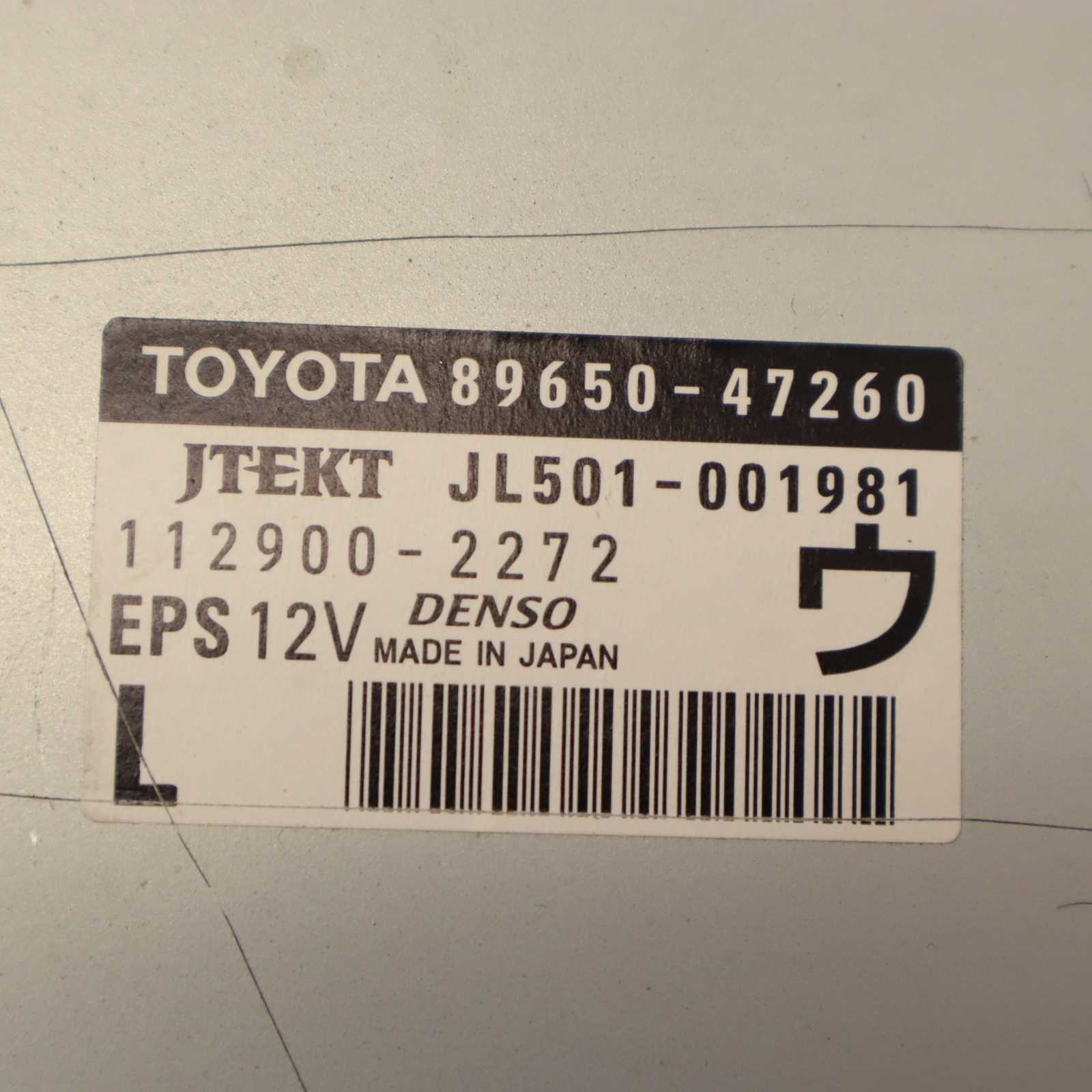 Toyota Prius Mk3 Power Steering Control Unit Module 89650-47260 for ...